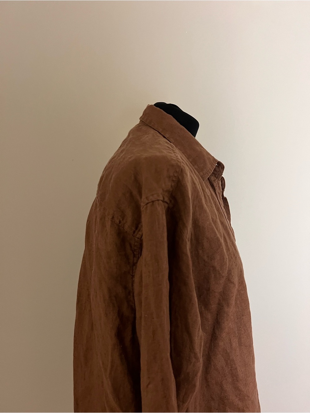 GAP Women's Brown Linen Button-Down Shirt - Picture 3 of 5
